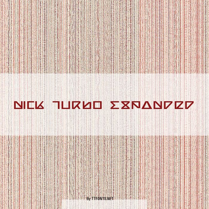 Nick Turbo Expanded example